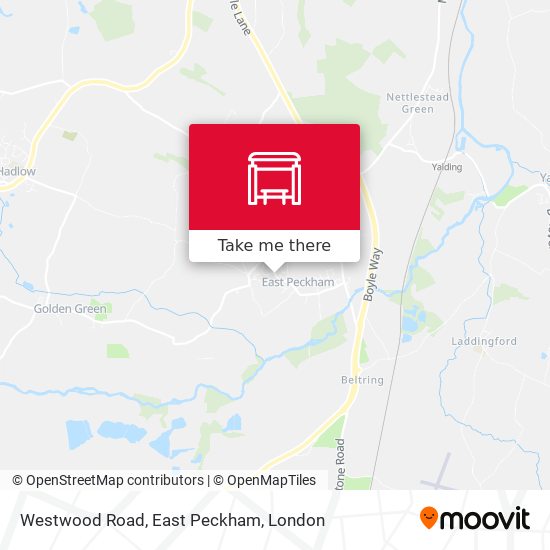 Westwood Road, East Peckham map