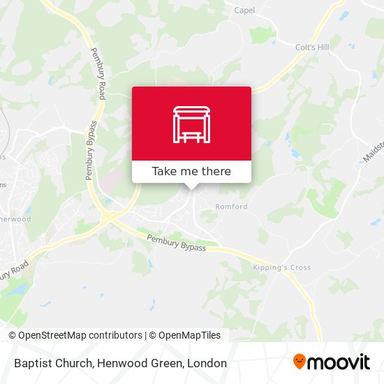 Baptist Church, Henwood Green map