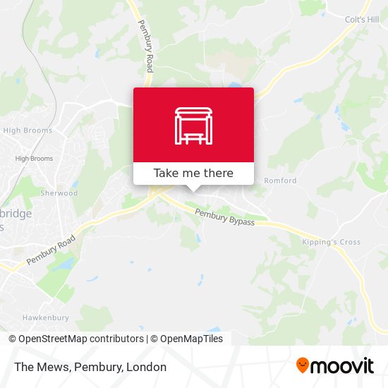 The Mews, Pembury map
