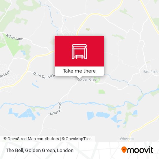 The Bell, Golden Green map
