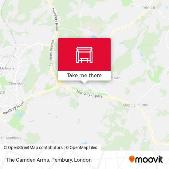 The Camden Arms, Pembury map
