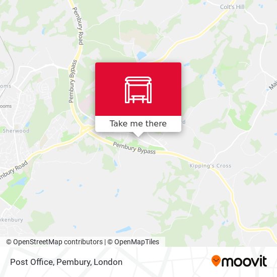 Post Office, Pembury map