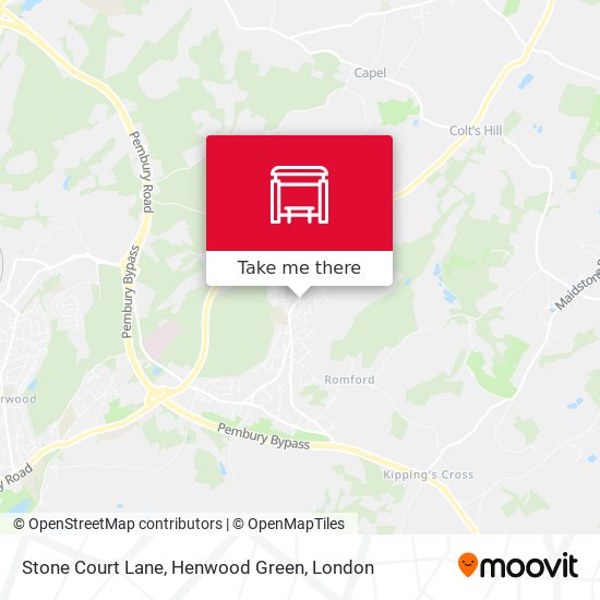 Stone Court Lane, Henwood Green map