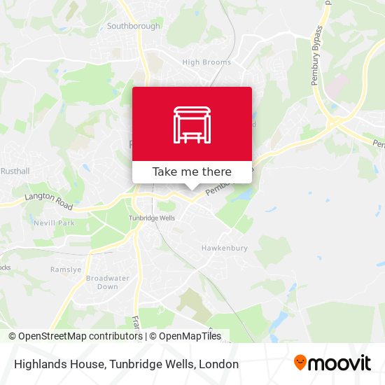 Highlands House, Tunbridge Wells map