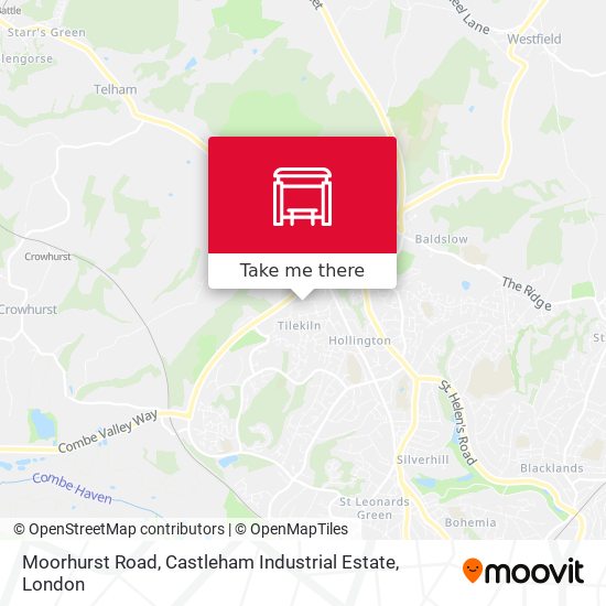 Moorhurst Road, Castleham Industrial Estate map