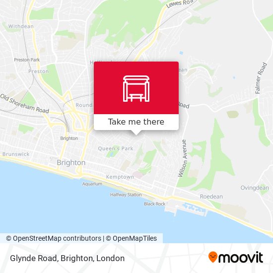 Glynde Road, Brighton map