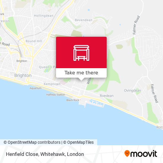 Henfield Close, Whitehawk map