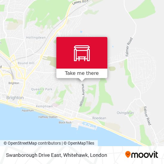 Swanborough Drive East, Whitehawk map