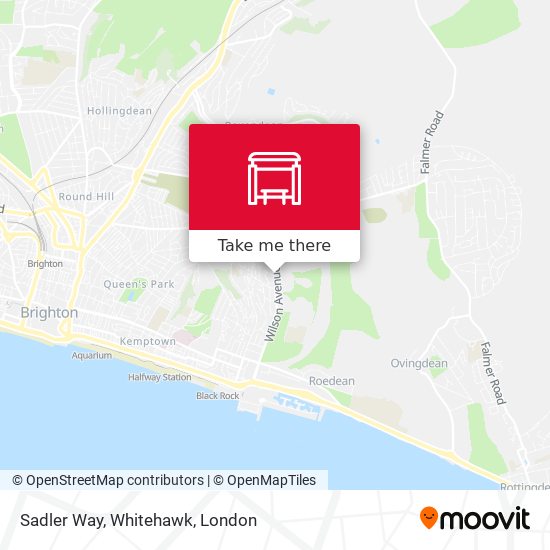 Sadler Way, Whitehawk map