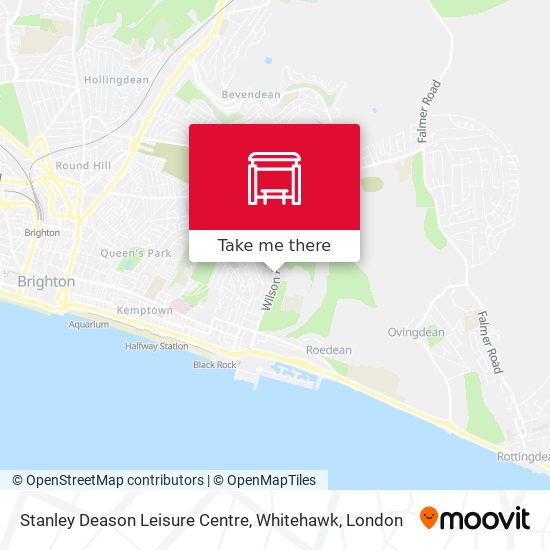 Stanley Deason Leisure Centre, Whitehawk map