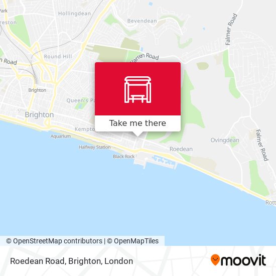 Roedean Road, Brighton map