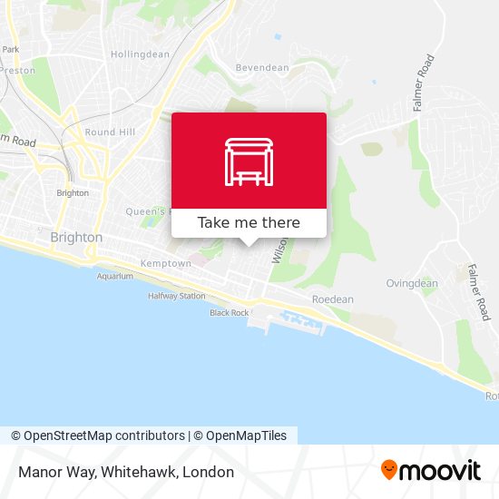 Manor Way, Whitehawk map