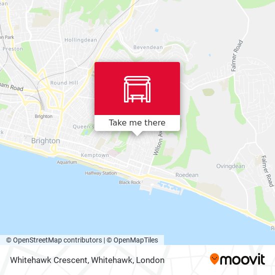 Whitehawk Crescent, Whitehawk map