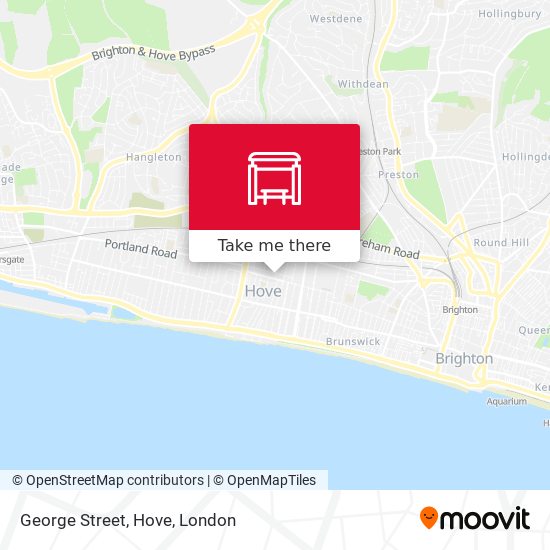 George Street, Hove map