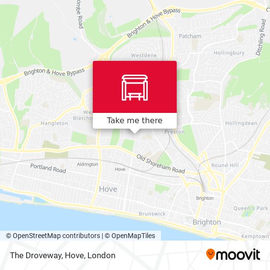 The Droveway, Hove map