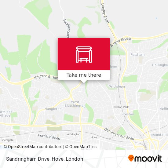 Sandringham Drive, Hove map