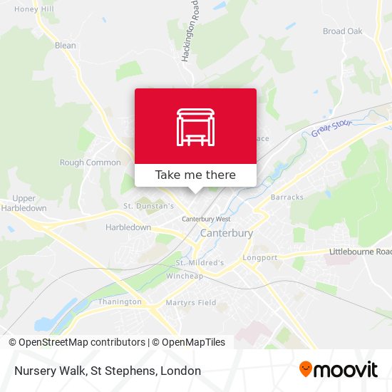 Nursery Walk, St Stephens map