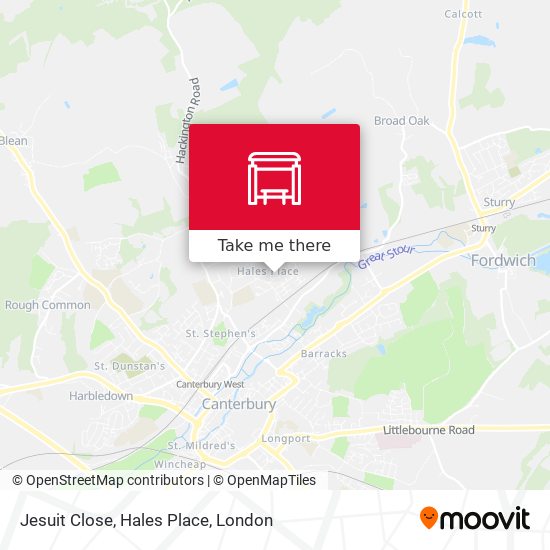 Jesuit Close, Hales Place map