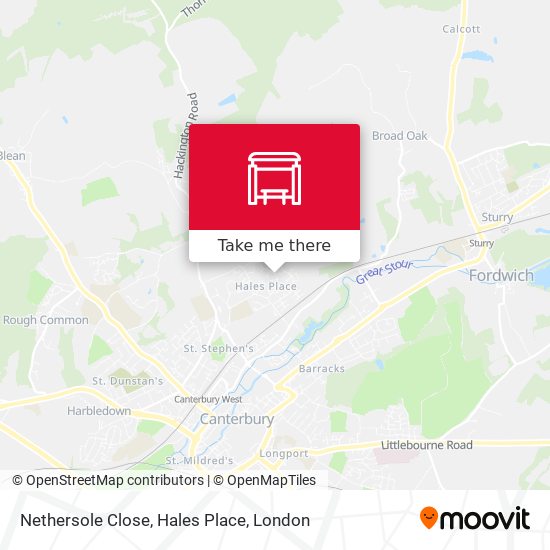 Nethersole Close, Hales Place map