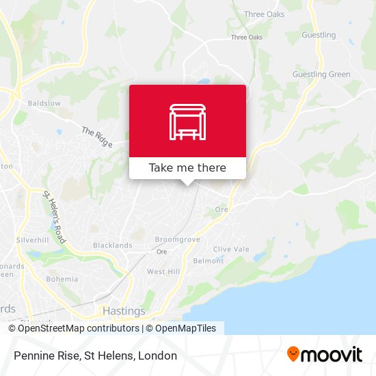 Pennine Rise, St Helens map
