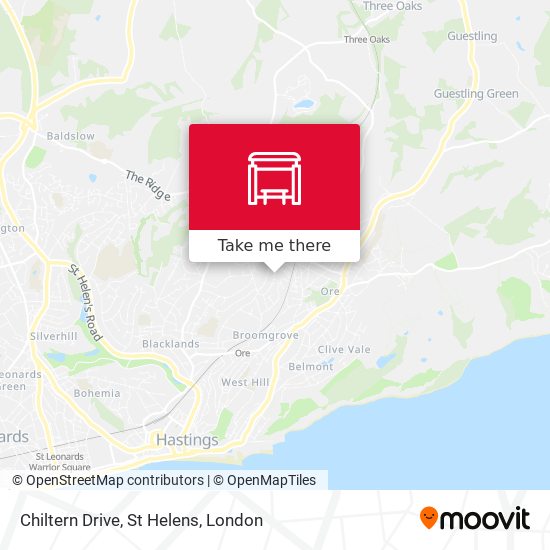 Chiltern Drive, St Helens map