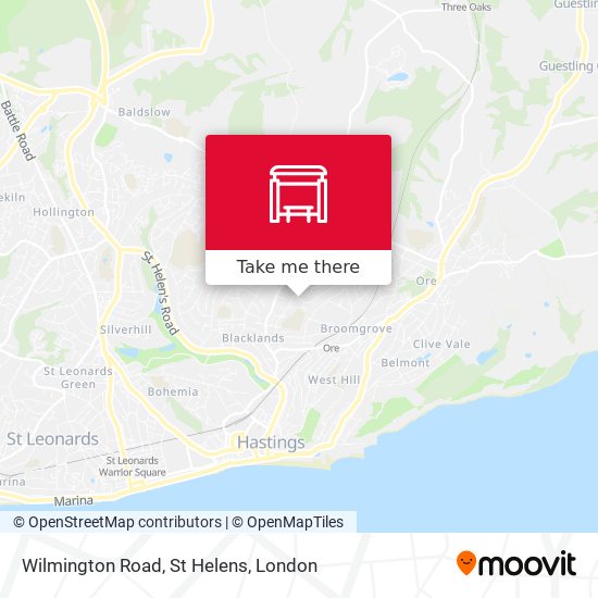 Wilmington Road, St Helens map