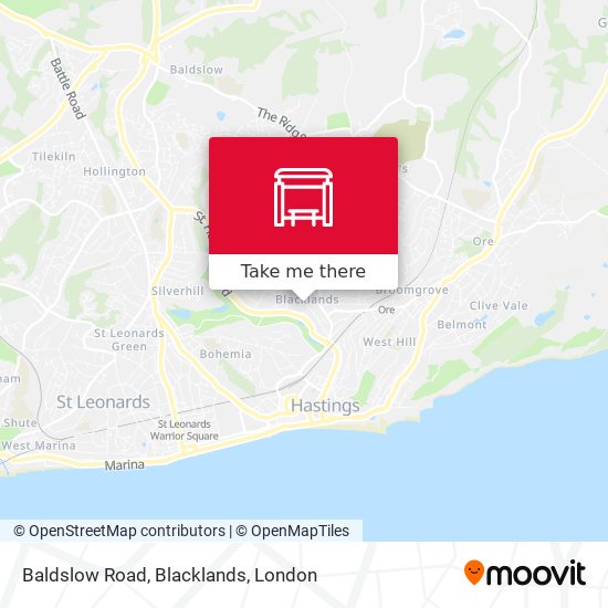 Baldslow Road, Blacklands map