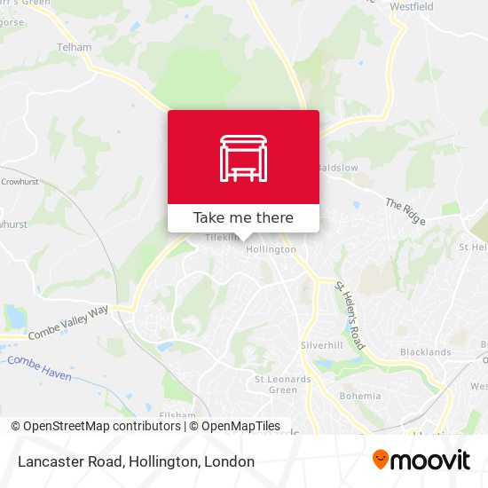 Lancaster Road, Hollington map