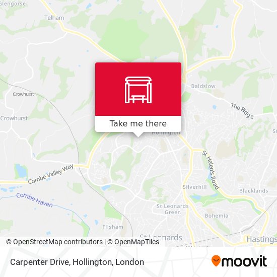 Carpenter Drive, Hollington map