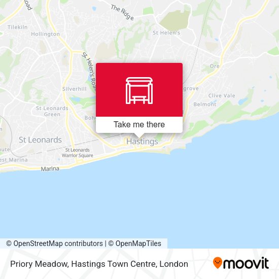 Priory Meadow, Hastings Town Centre map
