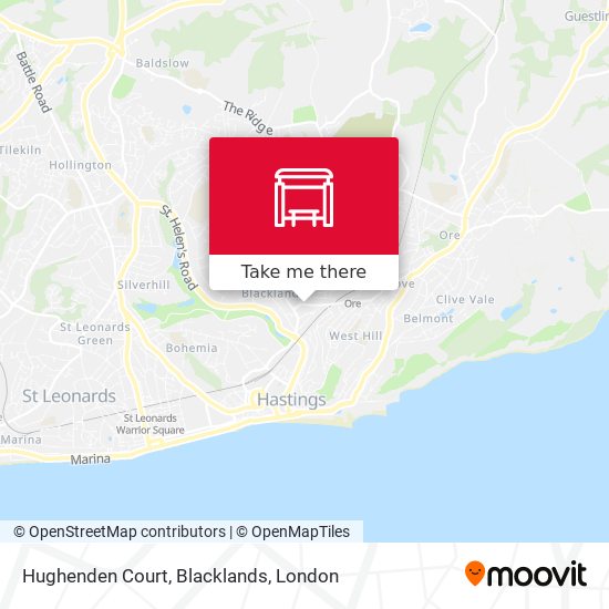 Hughenden Court, Blacklands map
