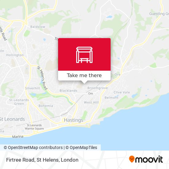 Firtree Road, St Helens map