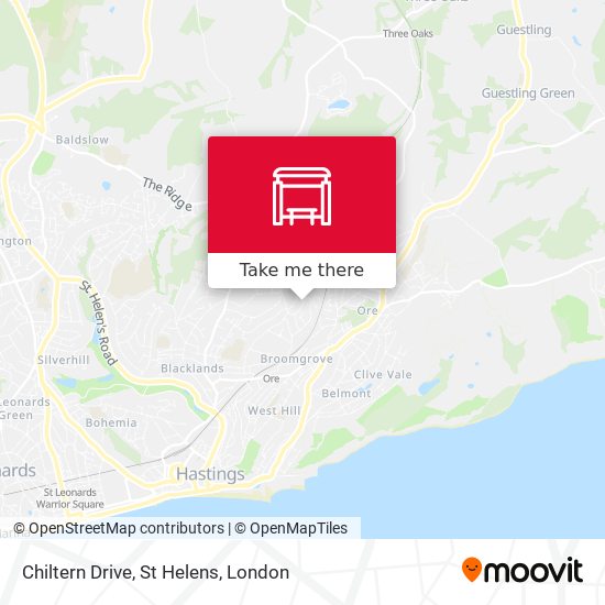 Chiltern Drive, St Helens map