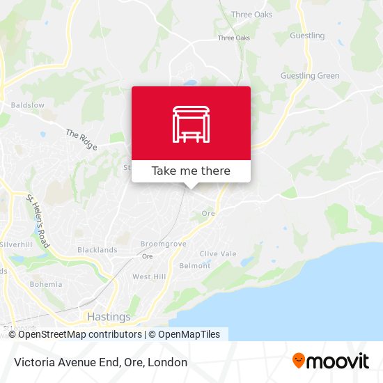 Victoria Avenue End, Ore map