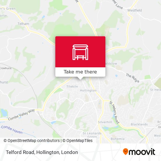 Telford Road, Hollington map