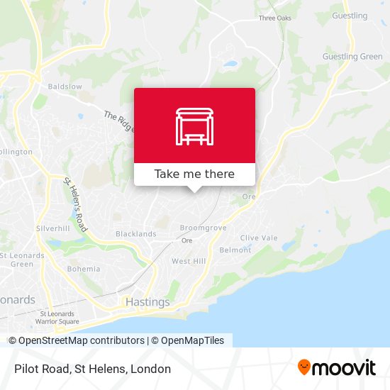 Pilot Road, St Helens map
