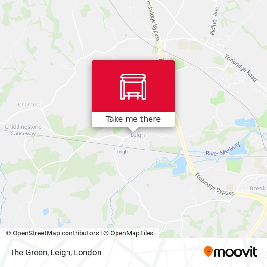 The Green, Leigh map