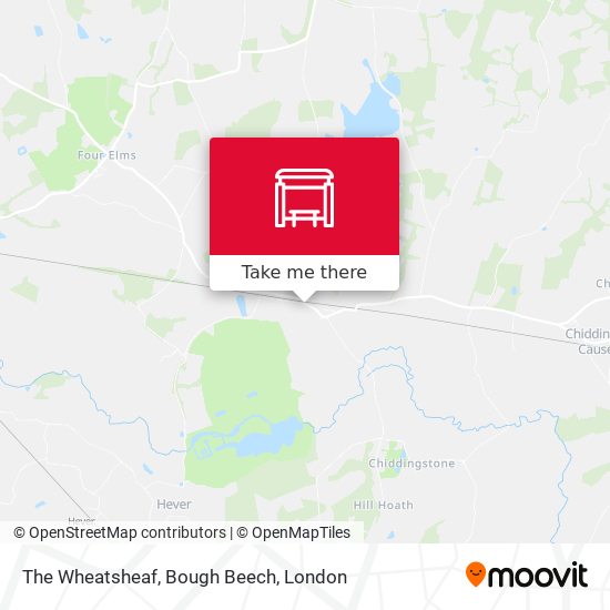 The Wheatsheaf, Bough Beech map
