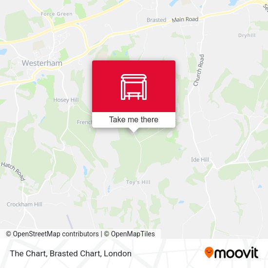 The Chart, Brasted Chart map