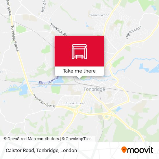Caistor Road, Tonbridge map