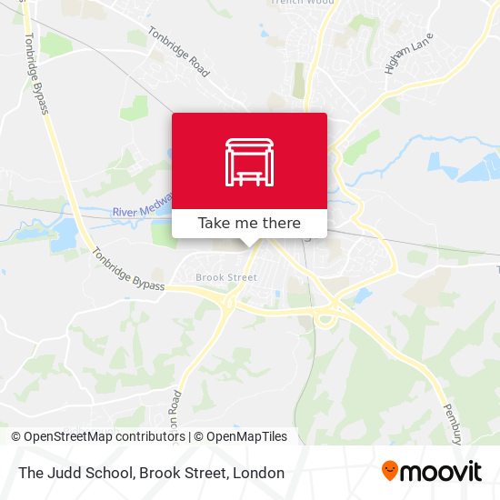 The Judd School, Brook Street map