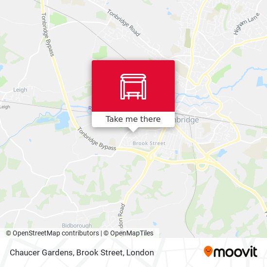 Chaucer Gardens, Brook Street map