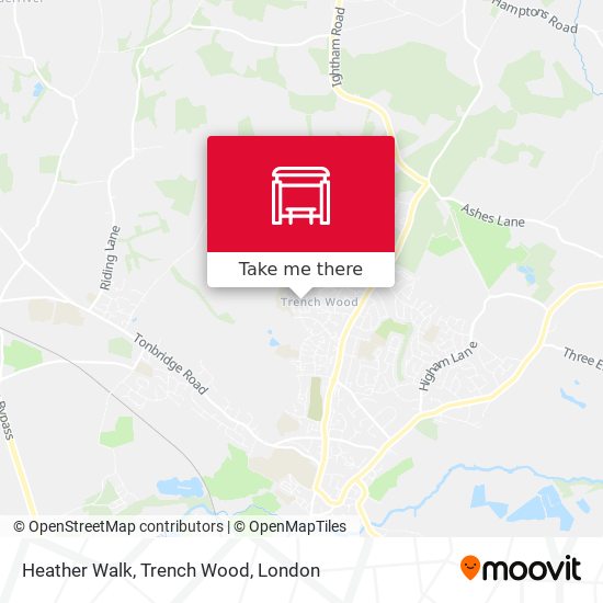 Heather Walk, Trench Wood map