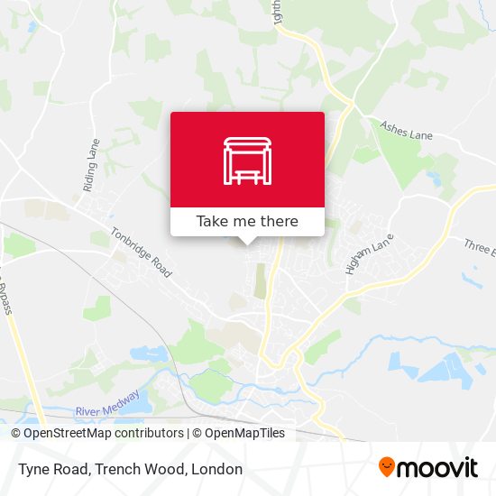Tyne Road, Trench Wood map