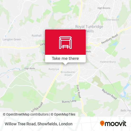 Willow Tree Road, Showfields map