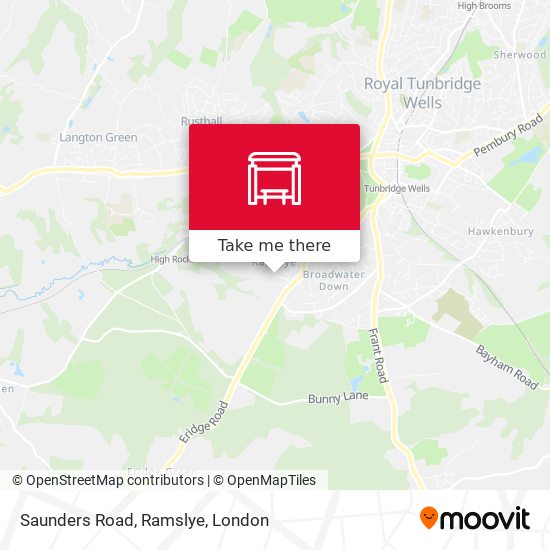 Saunders Road, Ramslye map