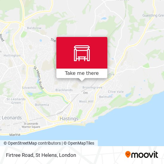 Firtree Road, St Helens map