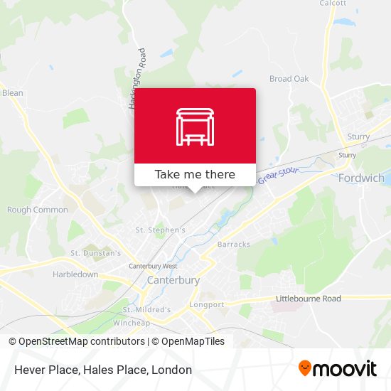Hever Place, Hales Place map