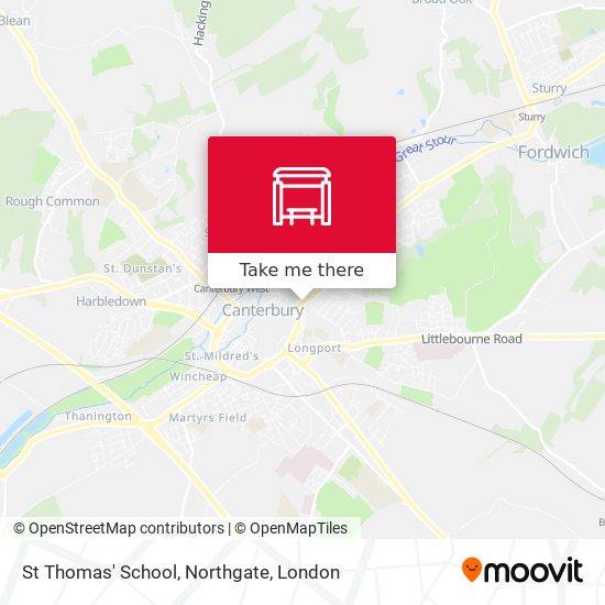 St Thomas' School, Northgate map