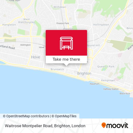 Waitrose Montpelier Road, Brighton map